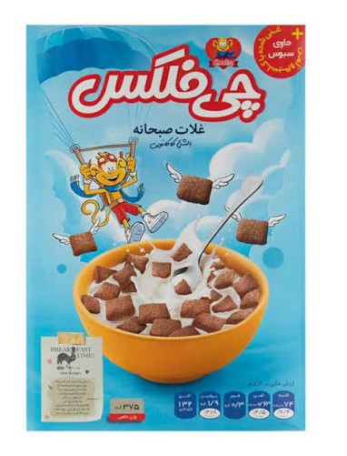 چی توز چی فلکس غلات صبحانه بالشتی کاکائویی 375 گرمی